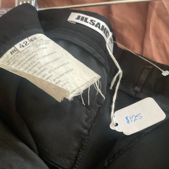 Jil Sander Vintage Softest Wool Lana Wide Leg Pants Trousers 42 L perfect - Picture 8 of 11